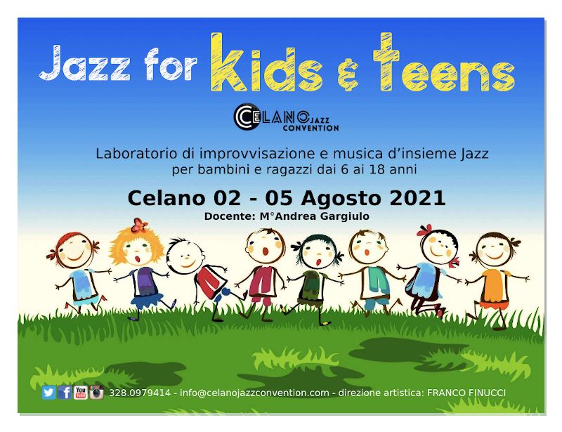 Celano Jazz Convention presenta Jazz For Kids & Teens